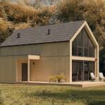 Nowoczesny dom z dużymi przeszkleniami